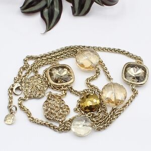 Vintage long Monet station necklace